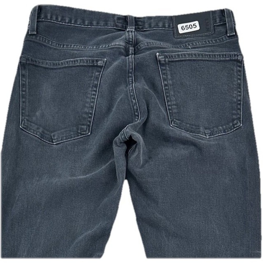 S.M.N Denim The Hunter Standard Slim Jeans Men 31x34 Gray Black Stretch SMN USA